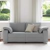 vidaXL Sofa Hellgrau 180 x 77 x 82 cm Stoff