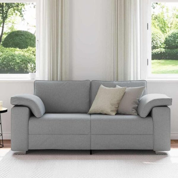 vidaXL Sofa Hellgrau 180 x 77 x 82 cm Stoff