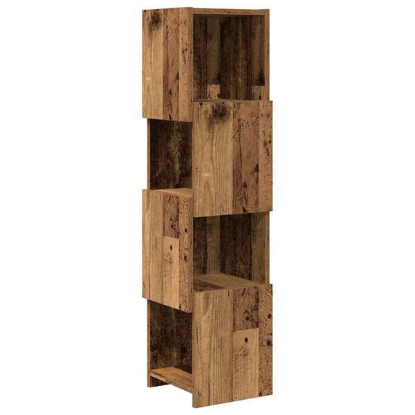 vidaXL Eckschrank Altholz 25,5x25x102cm Holzwerkstoff