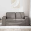 vidaXL Sofa 120cm Taupe Metall