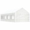 vidaXL Pavillon mit Dach Weiß 8,92x4,08x3,22 m Polyethylen