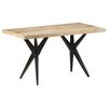 vidaXL Esstisch 140x70x76 cm Raues Mangoholz