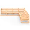 vidaXL 7-tlg. Garten-Lounge-Set Massivholz Kiefer