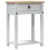 vidaXL Konsolentisch Wei&szlig; 55 x 35 x 73 cm Massives Kiefernholz