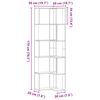 vidaXL Eck-B&uuml;cherregal 5 B&ouml;den R&auml;uchereiche 50x50x179 cm Holzwerkstoff
