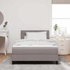 vidaXL Boxspringbett mit Matratze Taupe 120 x 200 cm Stoff