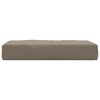 vidaXL Palettenkissen Taupe 60x60x9,5 cm Oxford-Gewebe