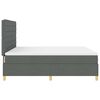 vidaXL Boxspringbett mit Matratze Dunkelgrau 180 x 200 cm Stoff