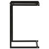 vidaXL Beistelltisch Schwarz 40x40x60 cm Hartglas