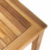 vidaXL Gartensofa-set 3 pcs Natur Massivholz Teak