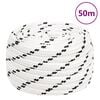 vidaXL Arbeitsseil Wei&szlig; 18 mm 50 m Polyester