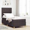 vidaXL Boxspringbett mit Matratze Dunkelbraun 80 x 200 cm Stoff