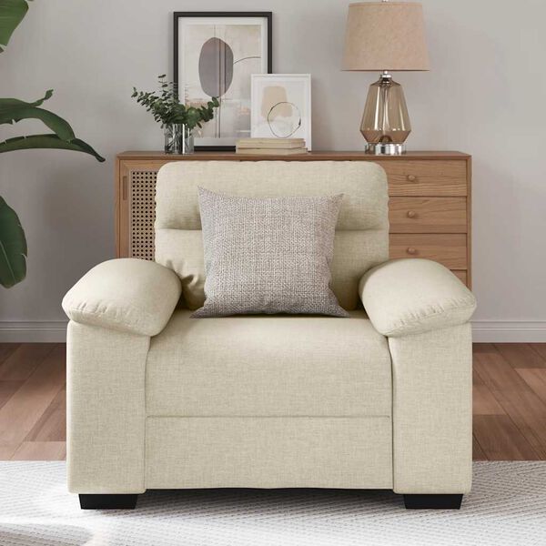 vidaXL Sessel 60 cm Leinen