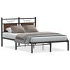 vidaXL Bettgestell ohne Matratze Braun Eiche 120x190 cm Holzwerkstoff