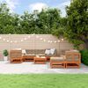 vidaXL Garten-Lounge-Set 33 pcs Wachsbraun Massives Kiefernholz