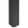 vidaXL Gartentisch Schwarz 150x90x75 cm Poly Rattan