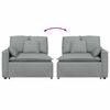 vidaXL Modulares Sofa Endmodul mit Armlehne Kissen Hellgrau 100 cm