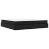 vidaXL Bettgestell mit Matratze Sonstiges 2 Stk. Schwarz PVC