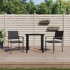 vidaXL 3-tlg. Garten-Essgruppe Poly Rattan und Stahl
