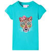 Kinder-T-Shirt Minzgr&uuml;n 92