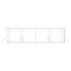 vidaXL Outdoor-Hundezwinger Silbern 4x8x2 m Verzinkter Stahl