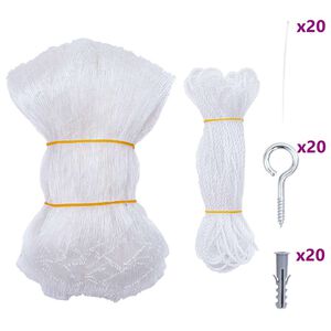 vidaXL Katzennetz Transparent 3x2 m Nylon