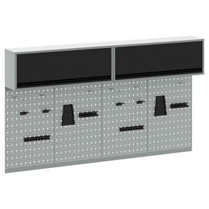 vidaXL Werkzeugschrank-Set 6 stk. Schwarz Pulverbeschichteter Stahl