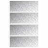 vidaXL Treppe Tritt Rechtwinklig 4 pcs Silber 80 x 30 cm Aluminium