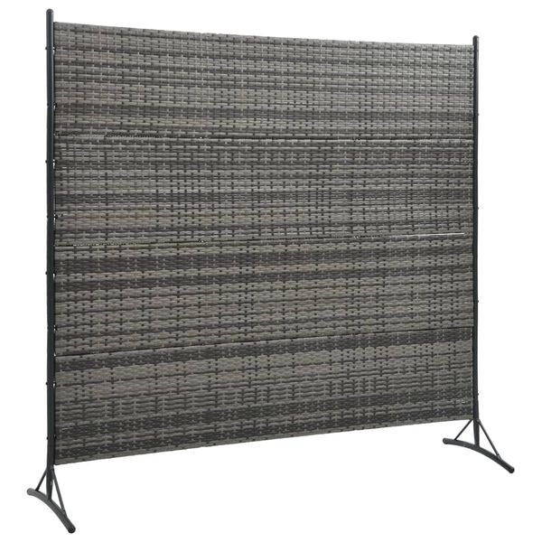 vidaXL Raumteiler Poly Rattan Anthrazit 175&times;180 cm