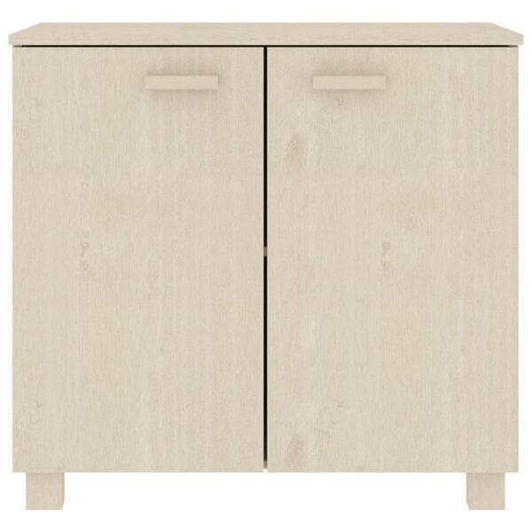 vidaXL Sideboard HAMAR Honigbraun 85x35x80 cm Massivholz Kiefer
