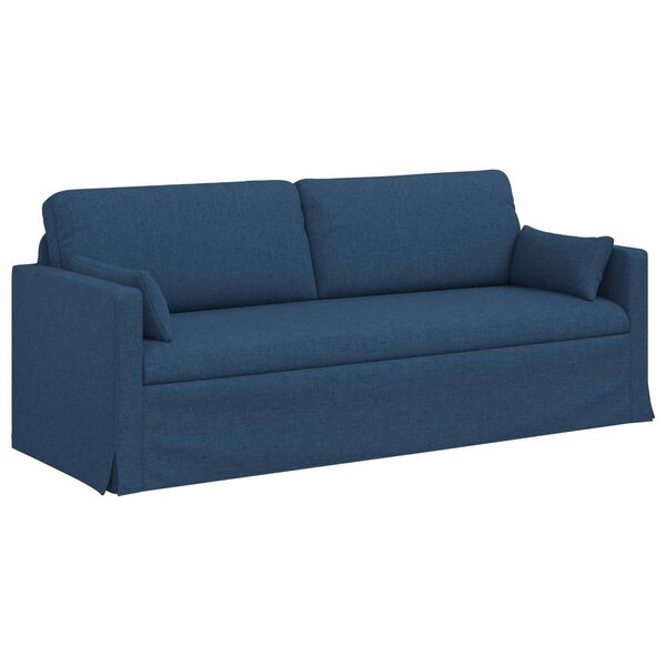 vidaXL Sofa Blau Gesamtabmessungen: 198 x 78 x 80 cm (B x T x H) Samt