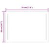 vidaXL LED-Badspiegel 50x70 cm