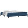vidaXL Boxspringbett mit Matratze Blau 200 x 200 cm Stoff