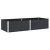 vidaXL Hochbeet Schwarz 250 x 100 x 54 cm alu.