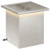 vidaXL Garten-Pflanzk&uuml;bel mit LED Silber 30 x 30 x 30 cm Edelstahl