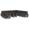 vidaXL Gartensofa-set 12 stk. Grau und Dunkelgrau 100 x 55 x 73 cm