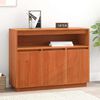 vidaXL Sideboard Wachsbraun 104,5 x 34 x 80 cm Massives Kiefernholz