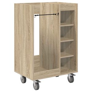 vidaXL Golf Schrank Mit Rad Uni Sonoma-Eiche 65 x 45 x 98 cm
