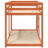 vidaXL Etagenbett Wachsbraun 90x190 cm Massivholz Kiefer