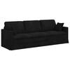 vidaXL Sofa 2 pcs Schwarz 228 x 78 x 80 cm Samt