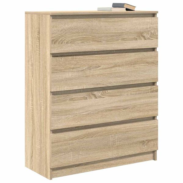 vidaXL Sideboard Sonoma-Eiche 80x35x99 cm Holzwerkstoff