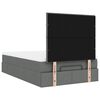 vidaXL Ottoman-Bett mit Matratze Dunkelgrau 120x200 cm Stoff