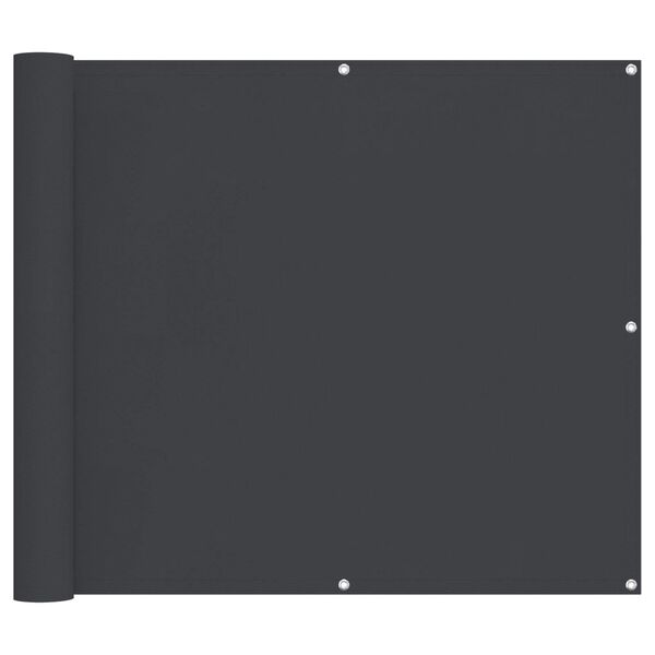 vidaXL Balkonsichtschutz Schwarz 90 x 200 cm