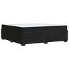 vidaXL Bettrahmen mit Matratze Schwarz 200 x 200 cm Stoff