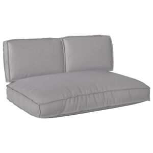 vidaXL Kissenset Oxford-Stoff Grau 120 x 80 x 52 cm
