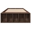 vidaXL Bettgestell Braun Eichen-Optik 90x190 cm Holzwerkstoff
