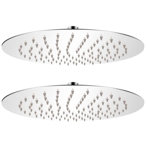 vidaXL Regenduschk&ouml;pfe 2 Stk. Edelstahl &Oslash; 25 cm