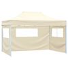 vidaXL Party-Zelt Creme 280 x 410 x 315 cm Oxford-Stoff