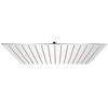 vidaXL Regenbrause Edelstahl 40x40 cm Quadratisch