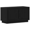 vidaXL TV-Schr&auml;nk 80 x 35 x 45 cm Schwarz Eichen-Optik Holzwerkstoff